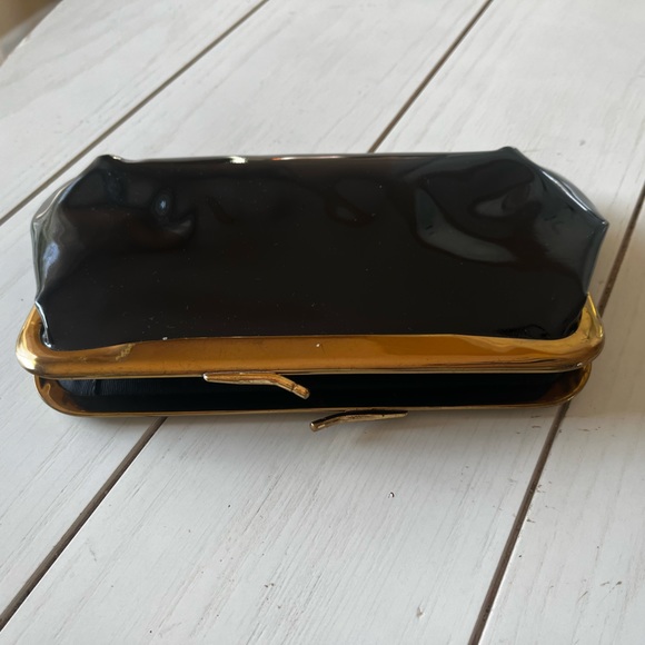 Vintage black patent clutch - Picture 5 of 12